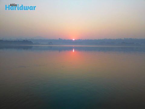 Sunrise view in haridwar uttarakhand 