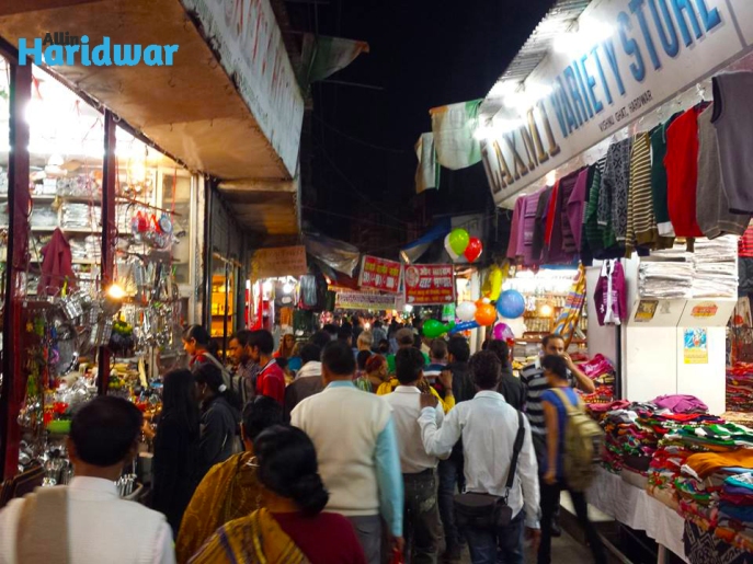 bada bazaar in haridwar with all in haridwar
